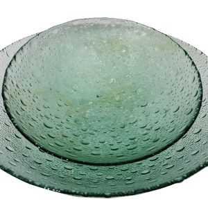 Servierschalen / -teller aus grünem Glas