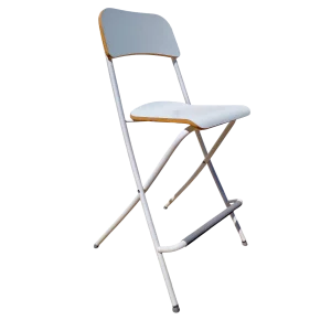 Klappbarer Barstuhl mit Holzsitzfläche "Cesar"