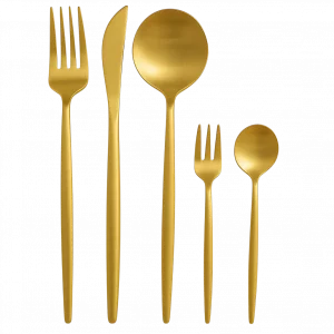 Cutlery set | matte gold