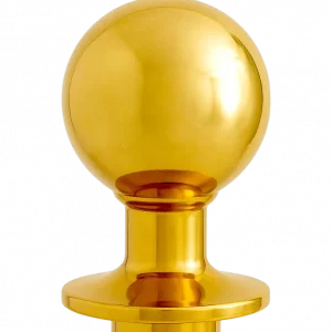 Absperrung | runder Pfosten mit Kugel